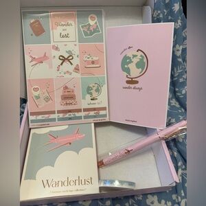 Simply Gilded Wanderlust Travel October 2022 Subscription Stationery Sticker Set